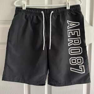 Aeropostale Black Swim Shorts, Size Medium